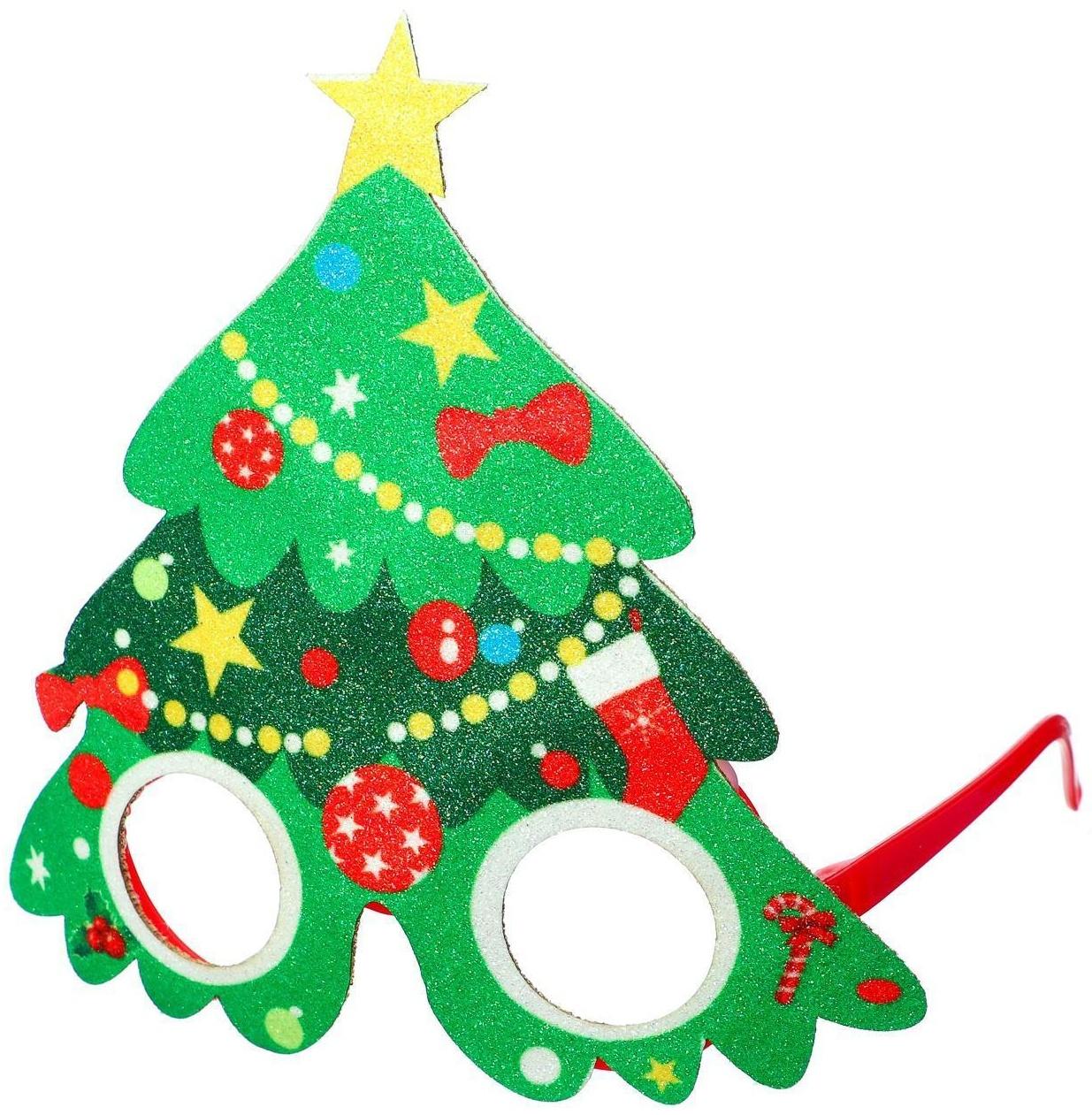 Карнавальные очки «Ёлочка»