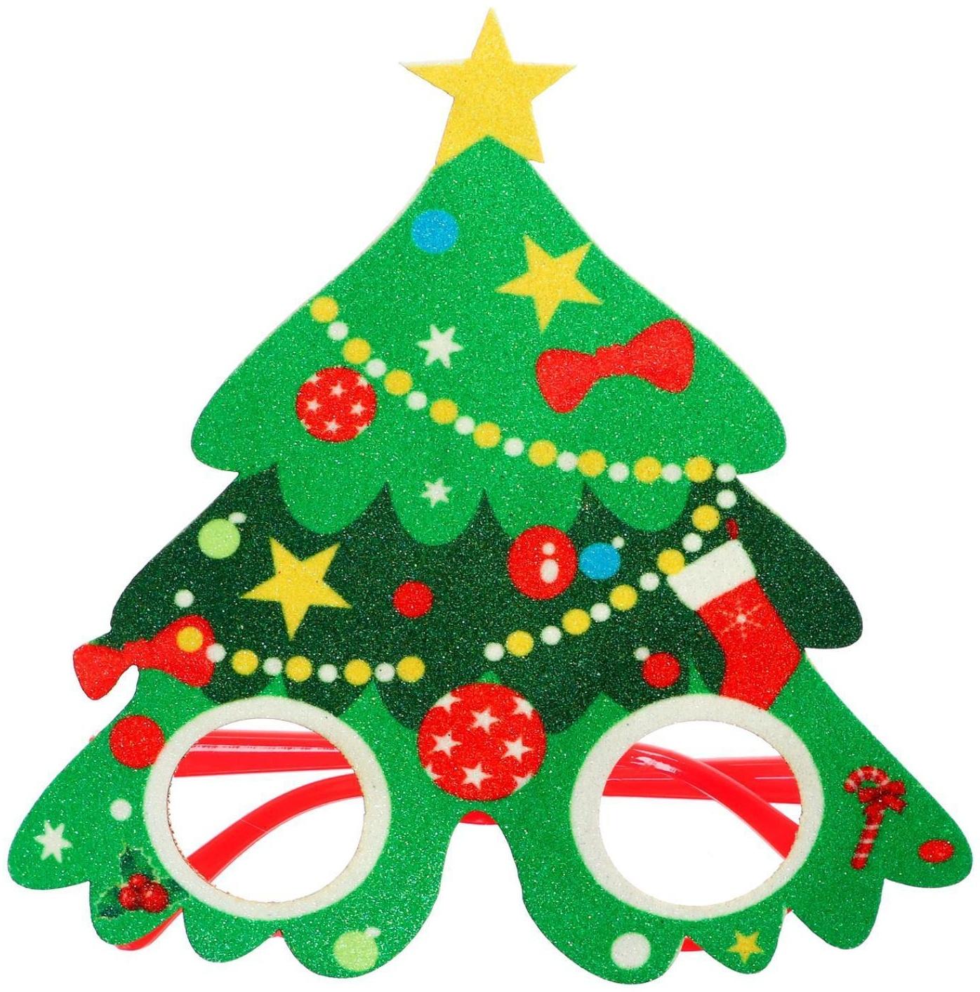 Карнавальные очки «Ёлочка»