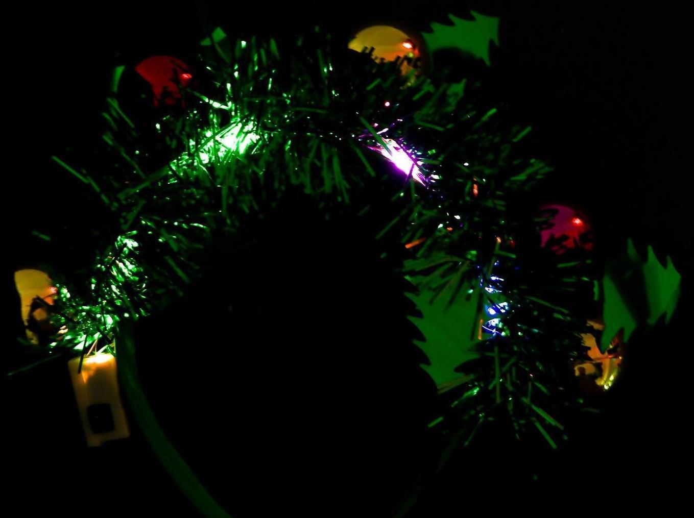 Карнавальный ободок «Ёлочка», световой