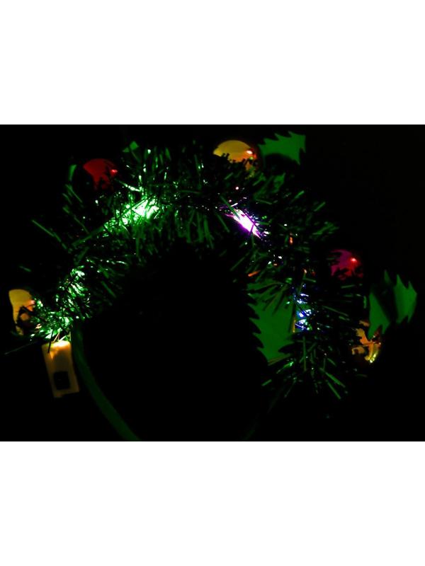 Карнавальный ободок «Ёлочка», световой