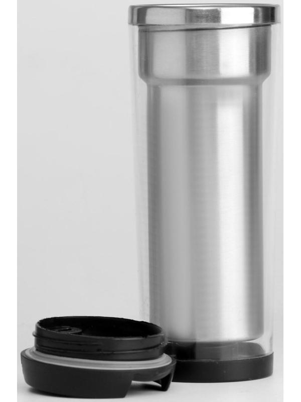 Термокружка, серия: Вставка, 400 мл, сохраняет тепло 2 ч, 19 х 6.5 см