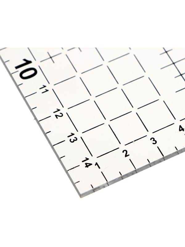 Линейка для черчения, акриловая, 15 х 30 см, прозрачная