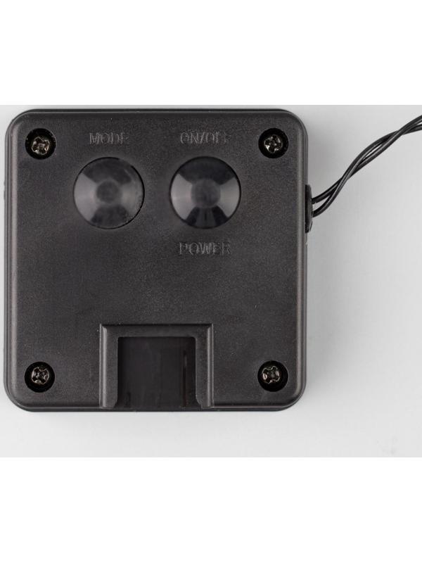 Гирлянда «Нить» 4.5 м с насадками «Розы», IP44, тёмная нить, 30 LED, свечение красное, 2 режима, солнечная батарея