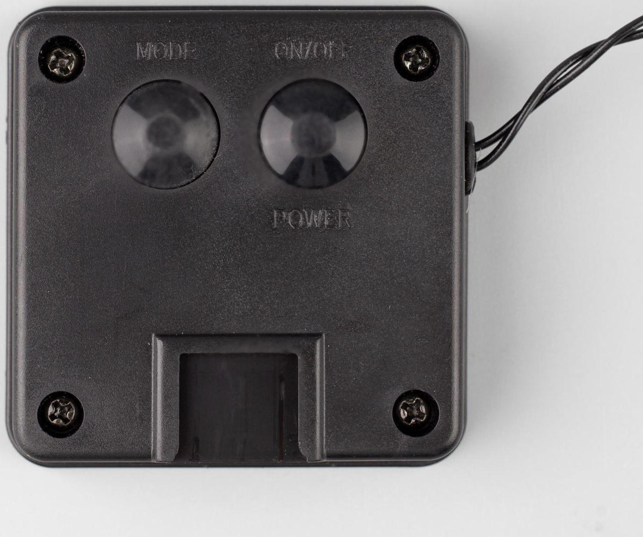 Гирлянда «Нить» 4.5 м с насадками «Стрекозы», IP44, тёмная нить, 30 LED, свечение белое, 2 режима, солнечная батарея