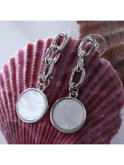 Серьги с перламутром 