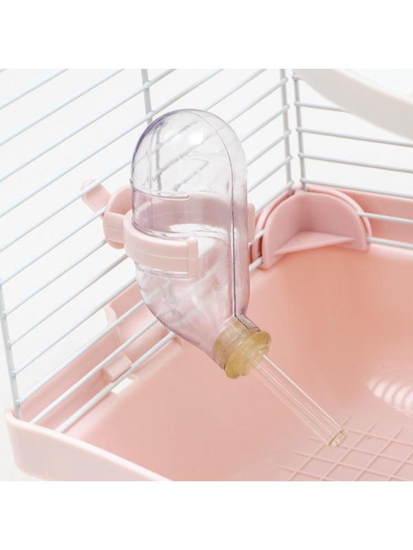 Клетка для грызунов укомплектованная, 23 х 19 х 28 см, розовая