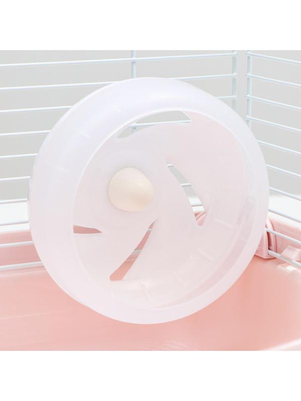 Клетка для грызунов укомплектованная, 23 х 19 х 28 см, розовая