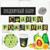 Набор бумажной посуды «Авокадо», 6 тарелок, 6 стаканов, 1 гирлянда