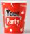 Набор бумажной посуды Your party, 6 тарелок, 6 стаканов, 1 гирлянда