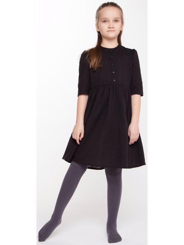 Колготки детские, цвет серый, рост 122-128 см