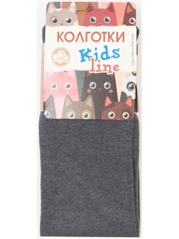Колготки детские, цвет серый, рост 122-128 см