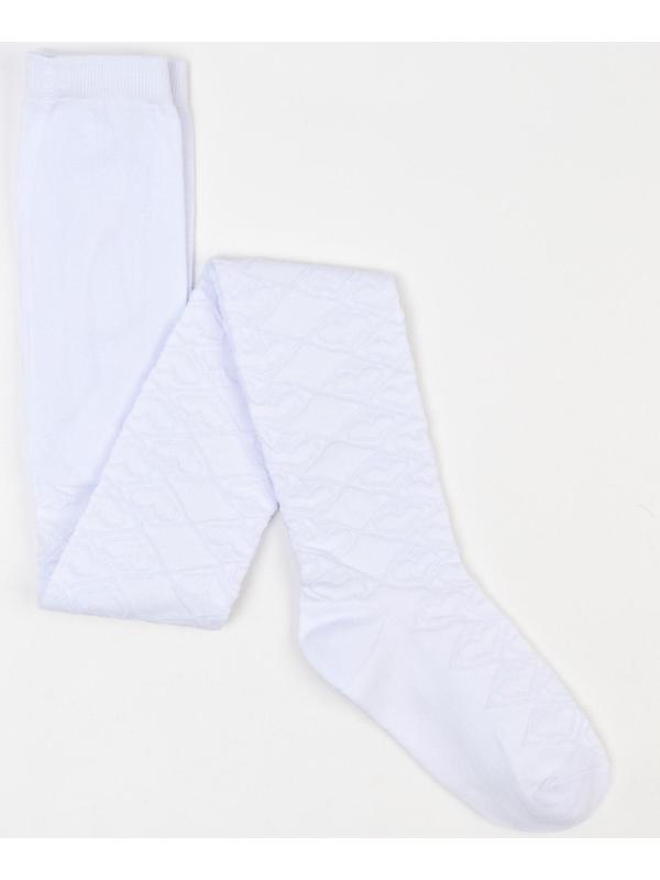 Колготки детские, цвет белый, рост 116-122 см