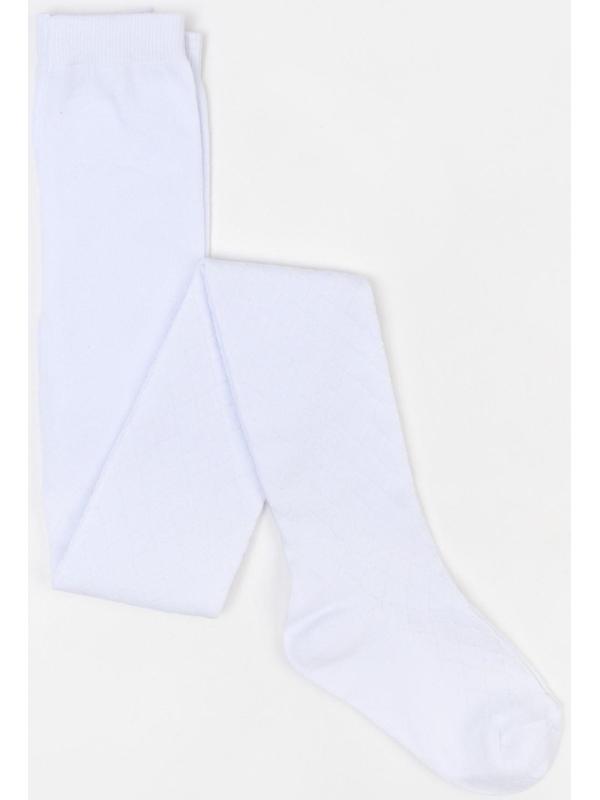 Колготки детские, цвет белый, рост 134-140 см