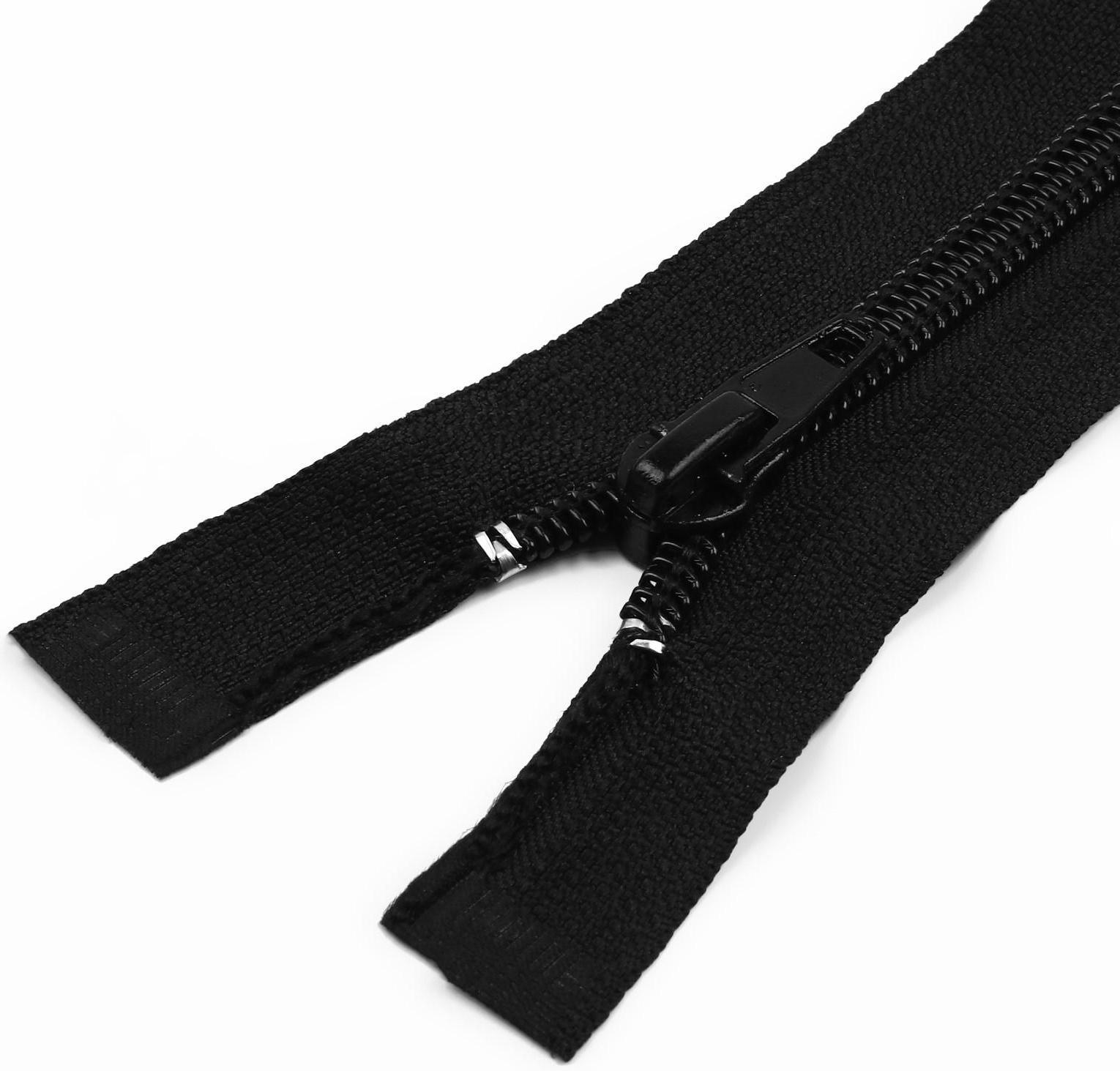 Молния разъёмная «Спираль», №7, замок автомат, 80 см, цвет чёрный №322