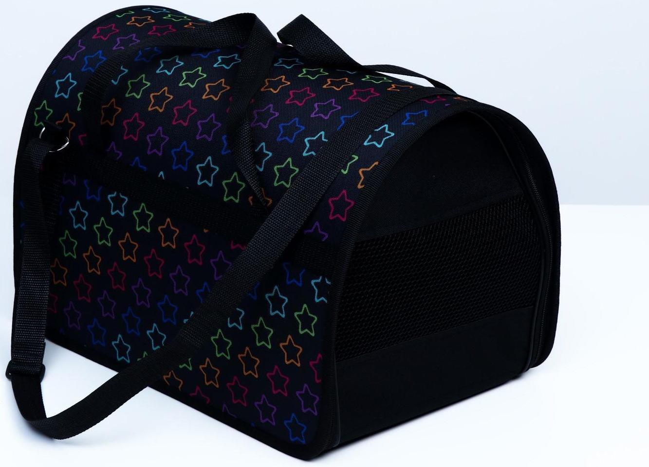 Сумка-переноска с принтом, 40 х 25 х 26, микс цветов