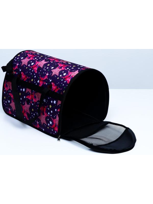 Сумка-переноска с принтом, 40 х 25 х 26, микс цветов