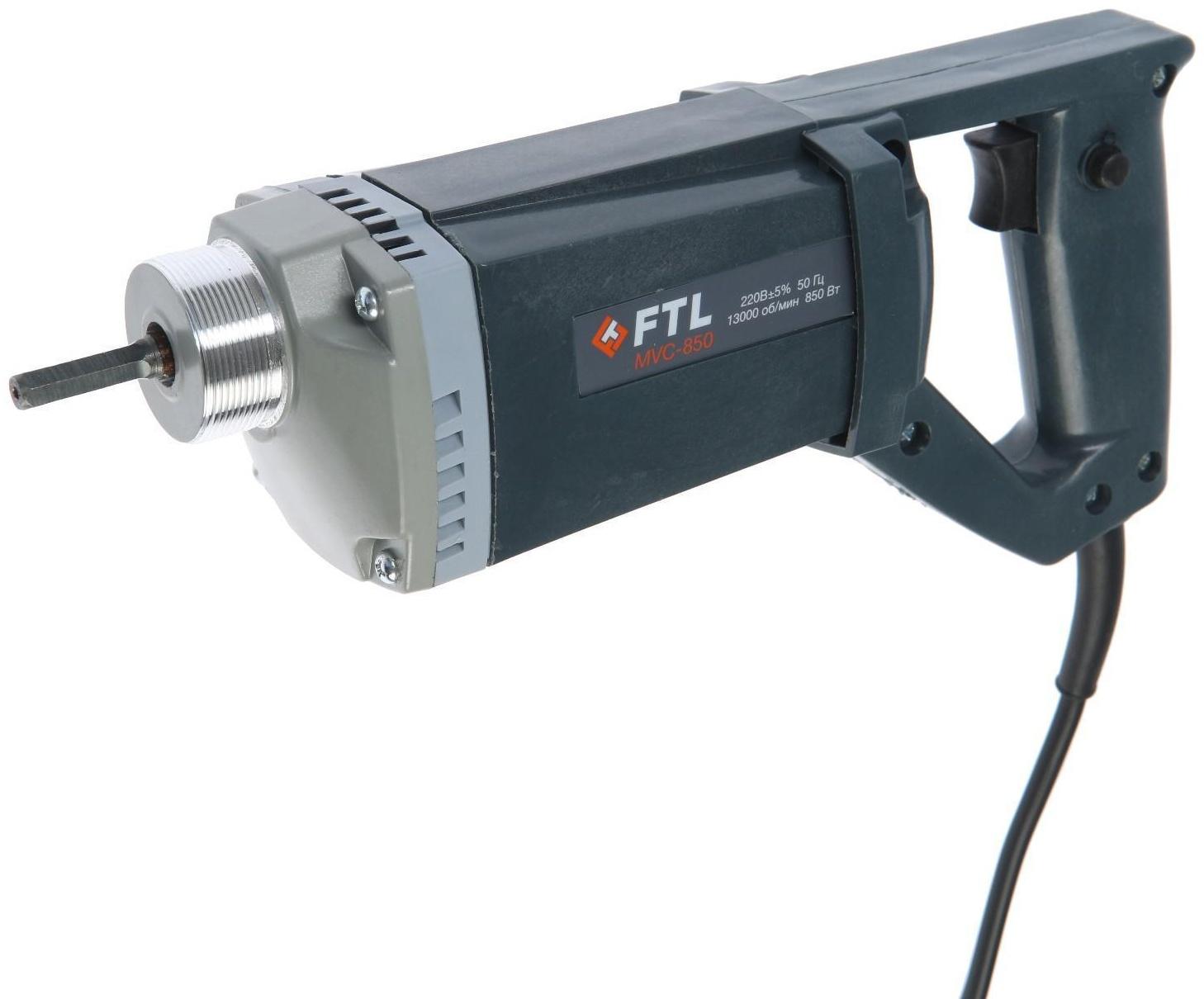 Вибратор глубинный для бетона FoxWeld FTL MVC-850, 850 Вт, 13000 об/мин, 1 м