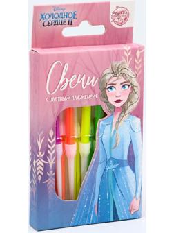 Набор свечей с цветным пламенем для торта, Холодное сердце, 12 шт.