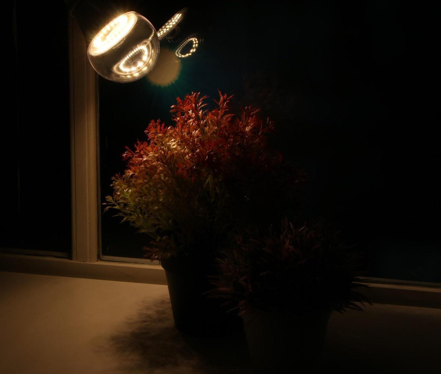 Фитолампа светодиодная Luazon, А60, E27, 12 Вт, IP44, 220 В, 270°, полноспектральная