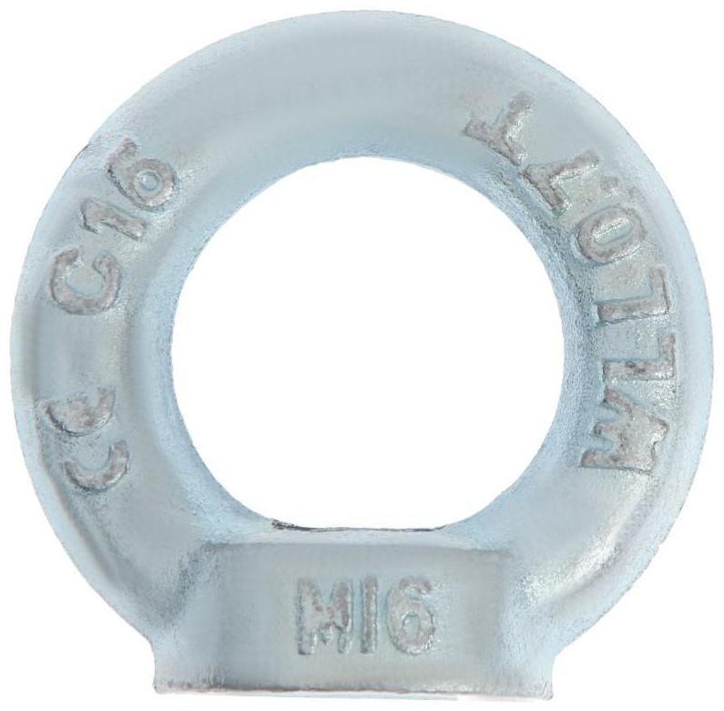 Рым-гайка ТУНДРА krep, DIN582, М16, оцинкованная, 1 шт.