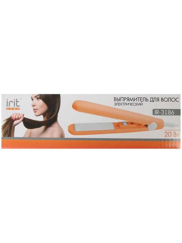 Выпрямитель Irit IR-3186, 20 Вт, керамическое покрытие, 160°С, оранжевый.