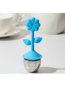 Ситечко для чая «Цветок», нержавеющая сталь, цвет МИКС