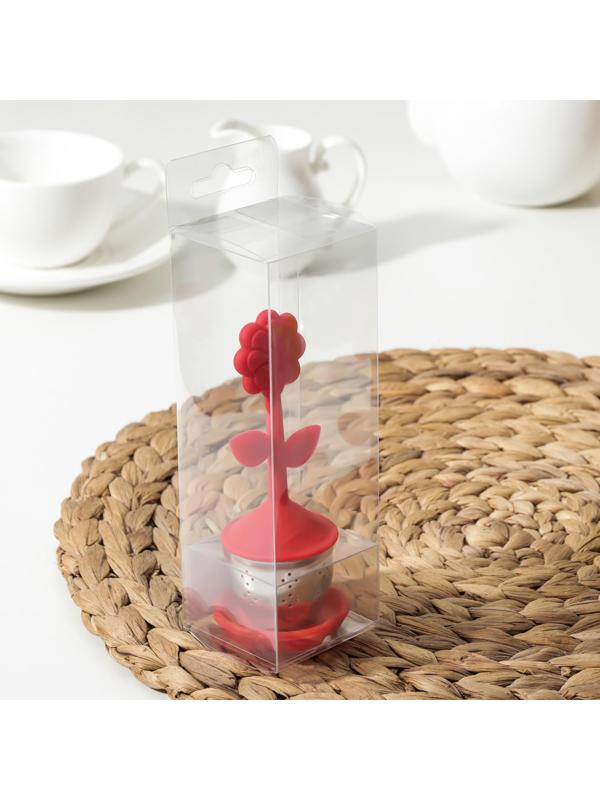 Ситечко для чая «Цветок», нержавеющая сталь, цвет МИКС