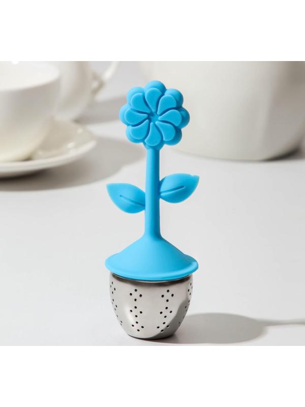 Ситечко для чая «Цветок», нержавеющая сталь, цвет МИКС