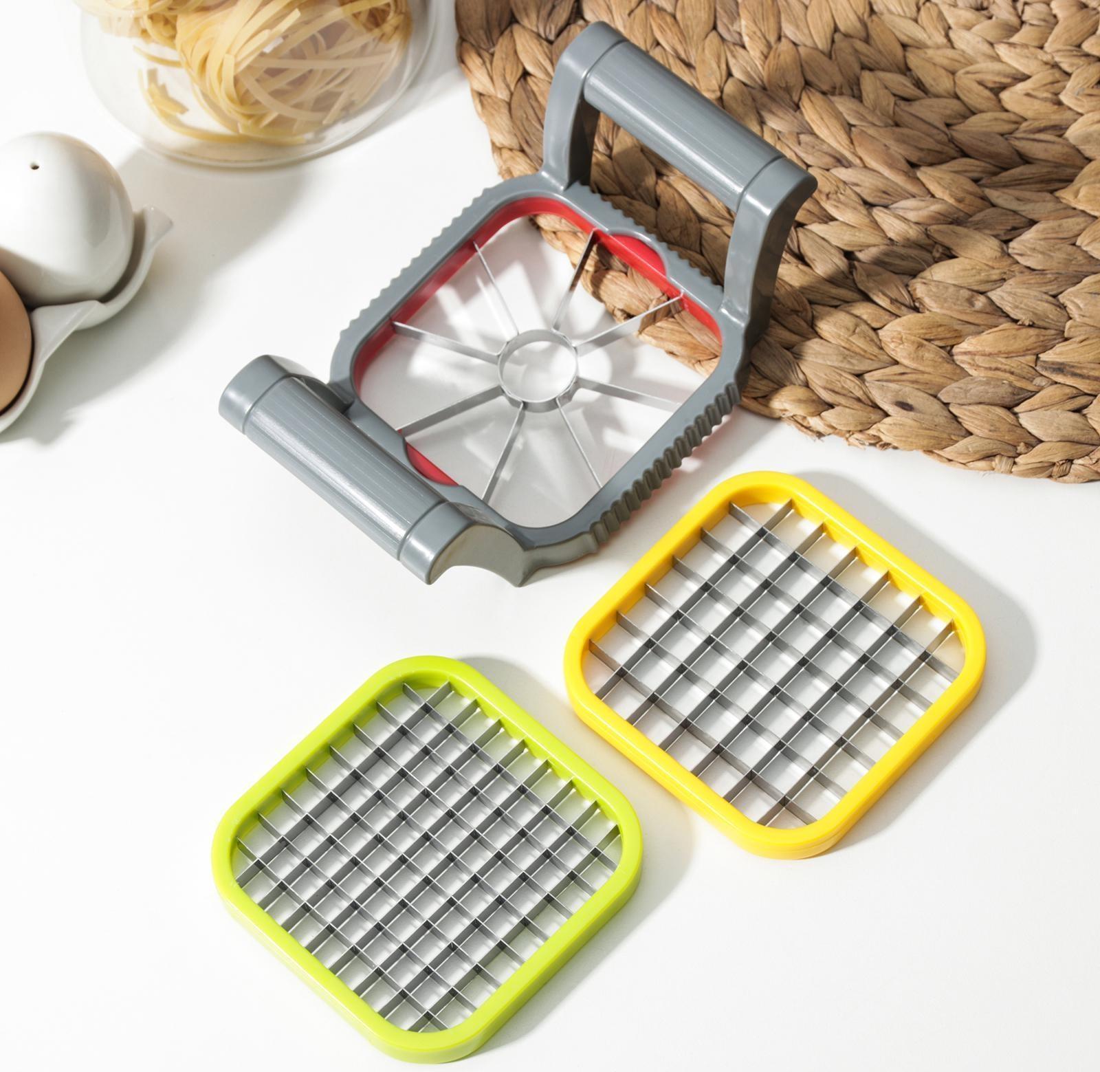 Набор овощерезок «Краски», 3 в 1, 17×11×6 см, цвет МИКС