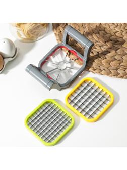 Набор овощерезок «Краски», 3 в 1, 17×11×6 см, цвет МИКС