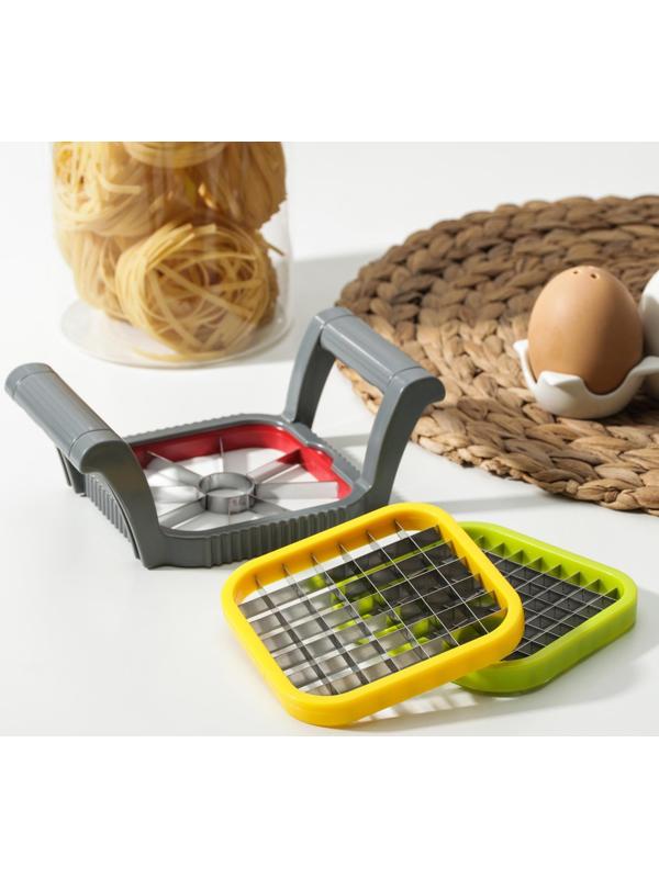 Набор овощерезок «Краски», 3 в 1, 17×11×6 см, цвет МИКС