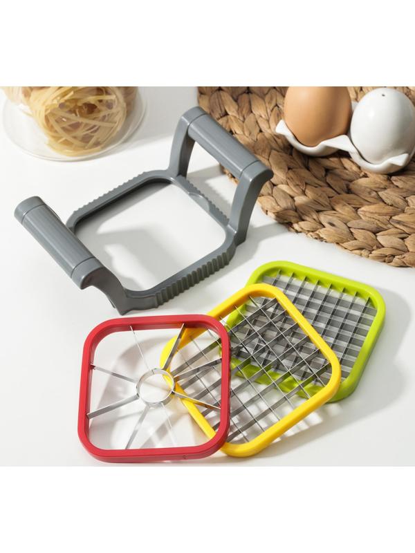 Набор овощерезок «Краски», 3 в 1, 17×11×6 см, цвет МИКС