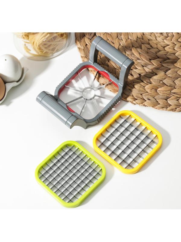 Набор овощерезок «Краски», 3 в 1, 17×11×6 см, цвет МИКС