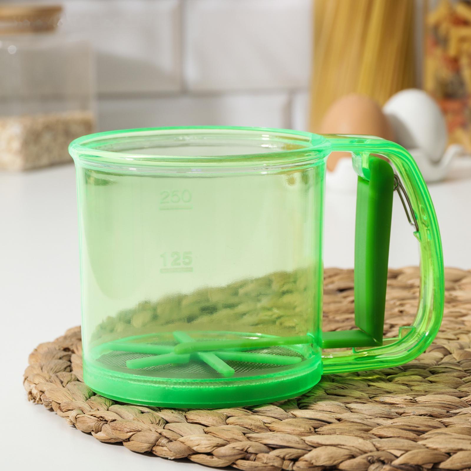 Просеиватель для муки Доляна, 250 мл, цвет МИКС