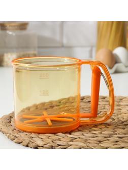 Просеиватель для муки Доляна, 250 мл, цвет МИКС