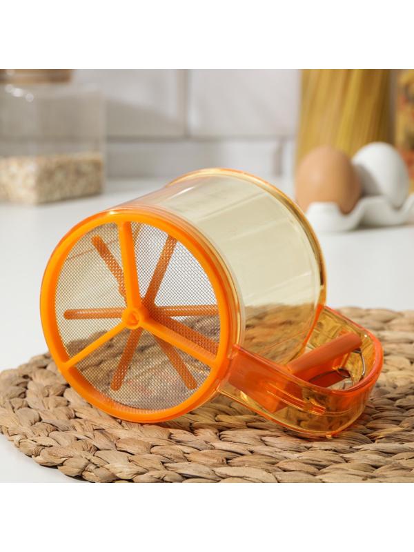 Просеиватель для муки Доляна, 250 мл, цвет МИКС