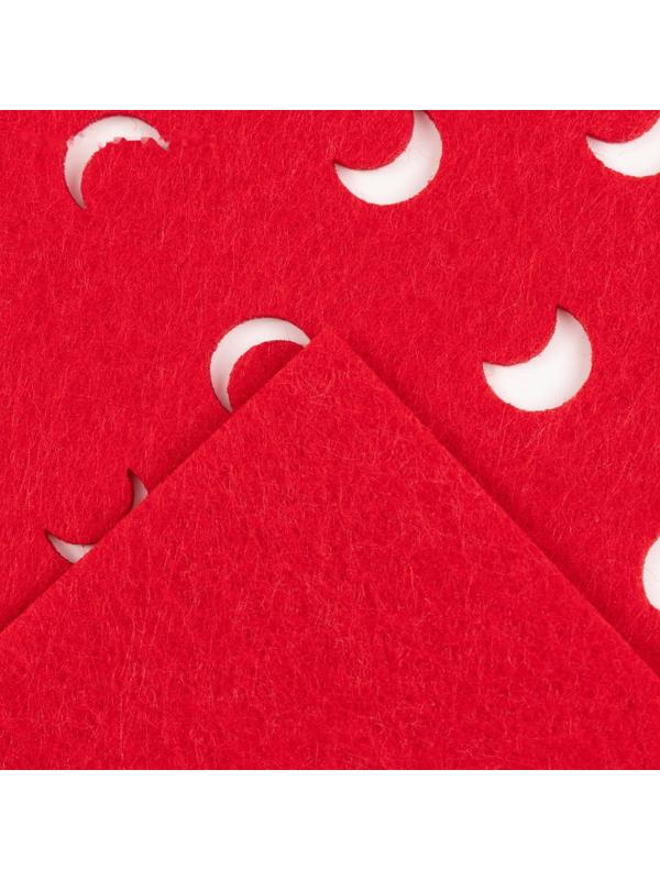 Салфетка сервировочная Доляна «Узоры», 30×45 см, цвет красный