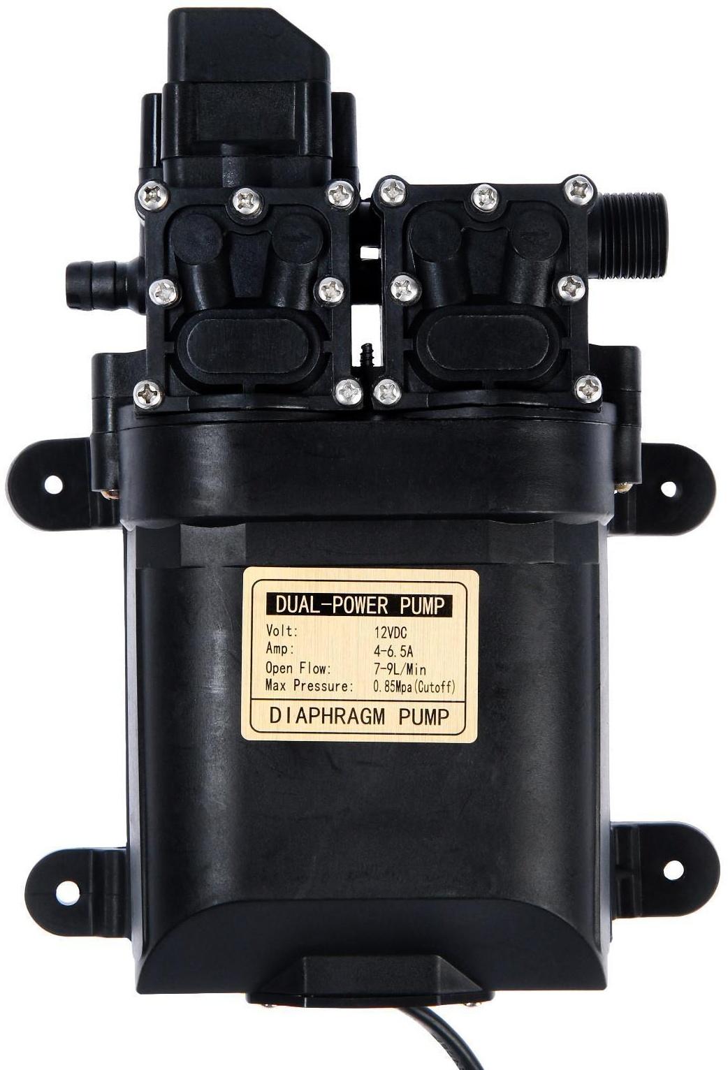 Минимойка автомобильная, погружная, 12 В, 120 Вт, 9 л/мин, шланг 8 м, провод 3 м, в кейсе