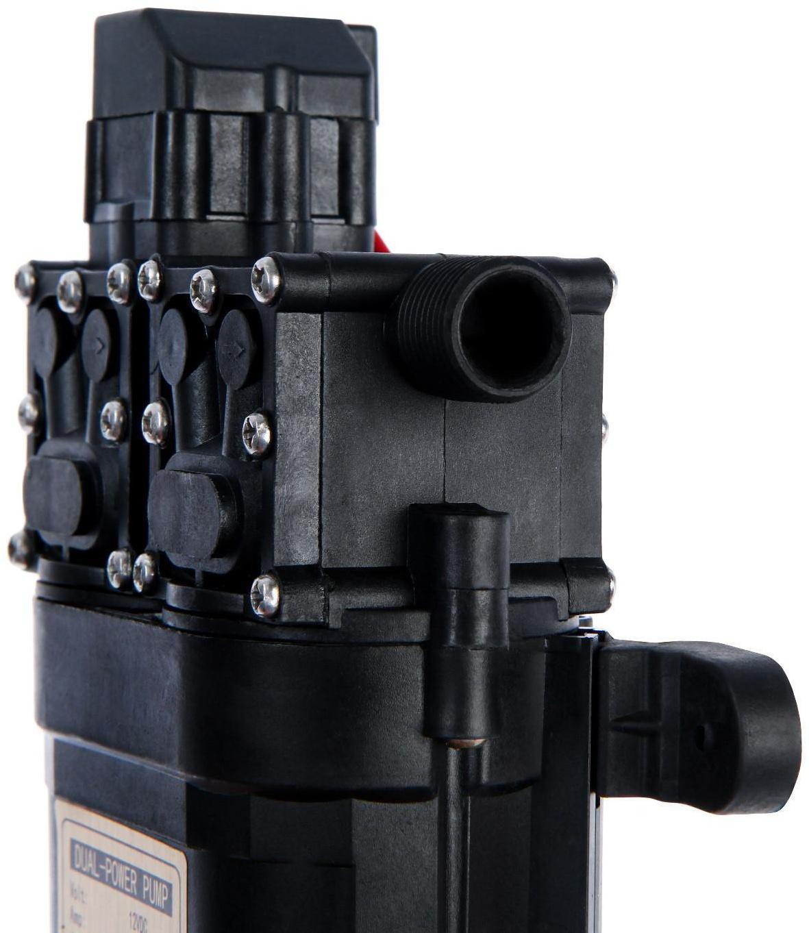 Минимойка автомобильная, погружная, 12 В, 120 Вт, 9 л/мин, шланг 8 м, провод 3 м, в кейсе