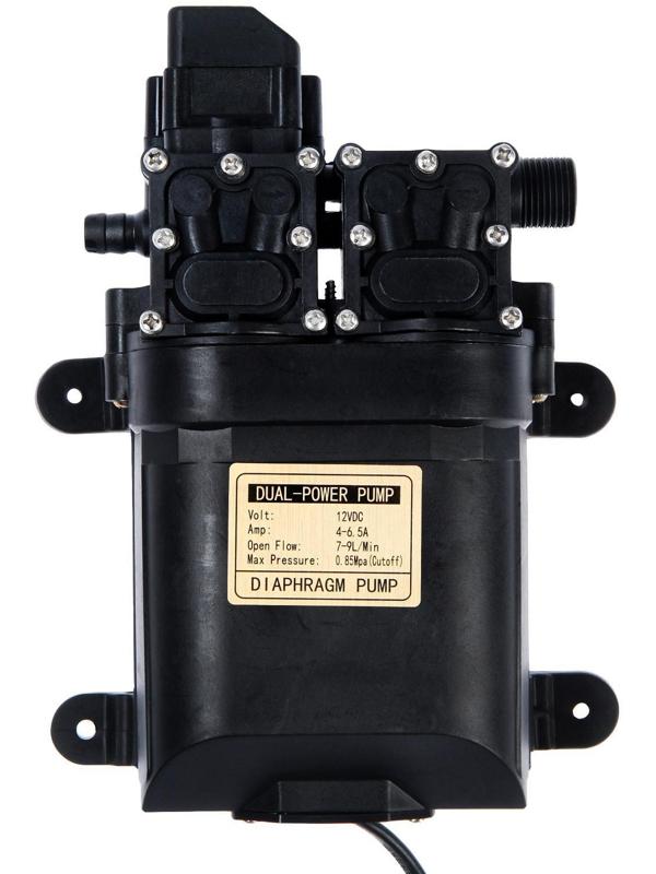 Минимойка автомобильная, погружная, 12 В, 120 Вт, 9 л/мин, шланг 8 м, провод 3 м, в кейсе