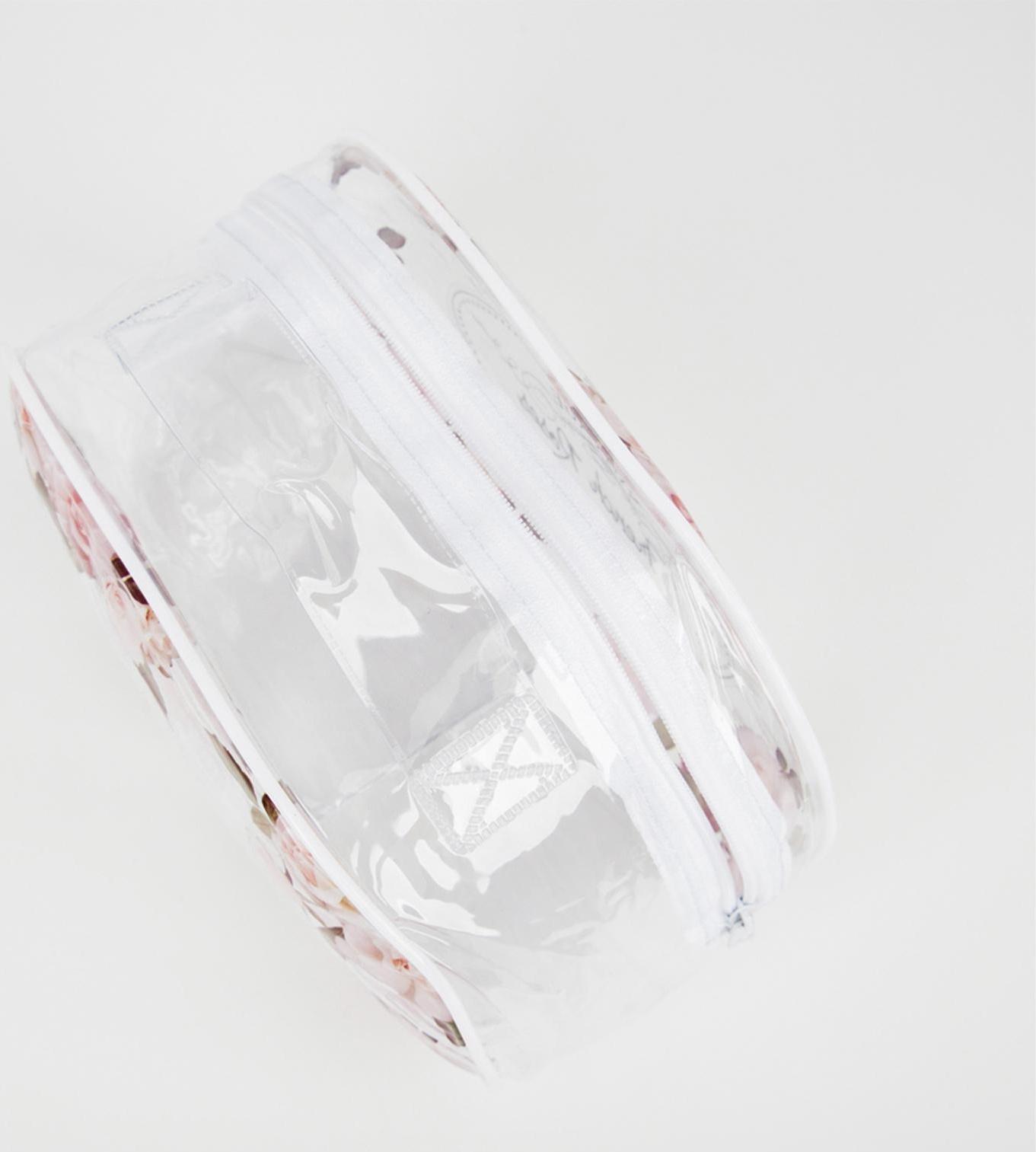 Косметичка ПВХ, отдел на молнии, цвет белый