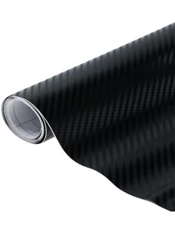 Пленка карбон 3D, самоклеящаяся, 50x150 см, черный