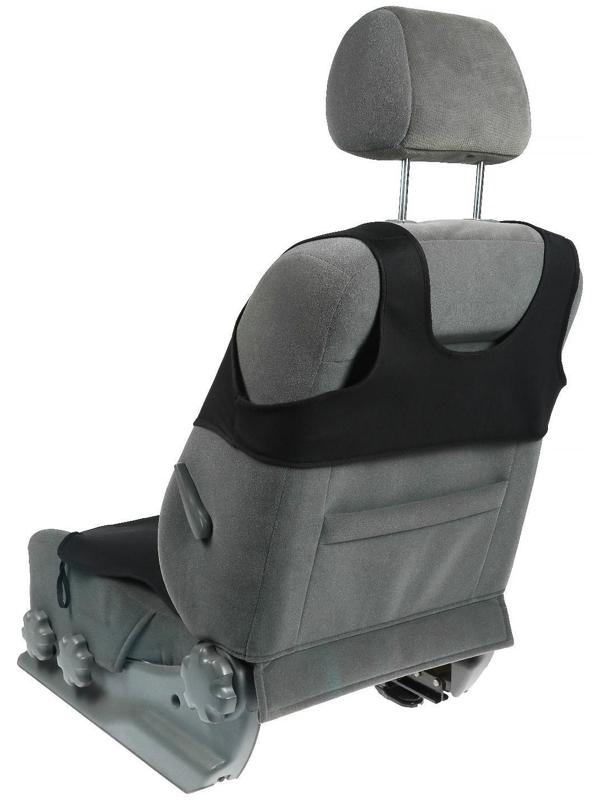 Чехол-майка TORSO на переднее сиденье, цвет черный, набор 2 шт