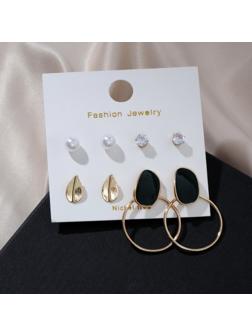 Серьги набор 4 пары 