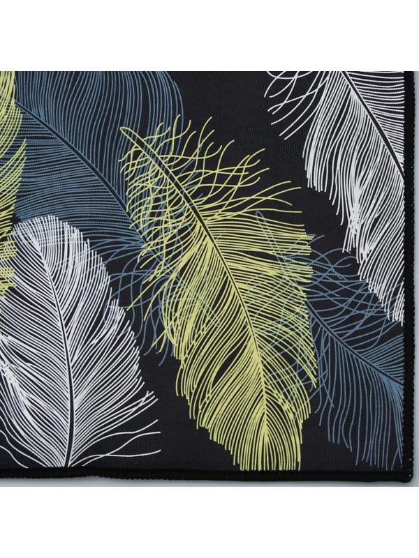 Набор ковриков для ванной и туалета Доляна «Перья», 2 шт: 40×60, 40×121 см