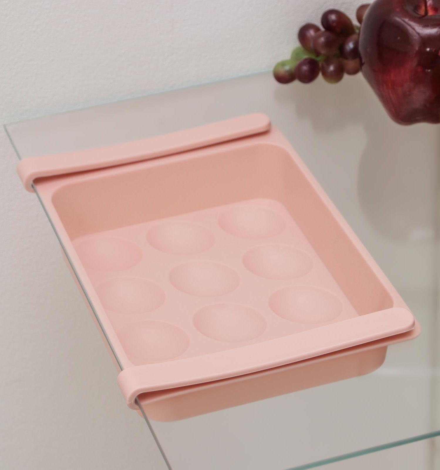 Полка для яиц в холодильник, подвесная, 12 ячеек, 26×17×5 см, цвет МИКС