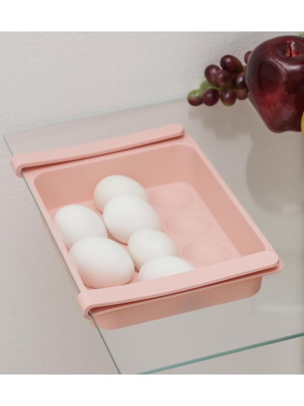 Полка для яиц в холодильник, подвесная, 12 ячеек, 26×17×5 см, цвет МИКС