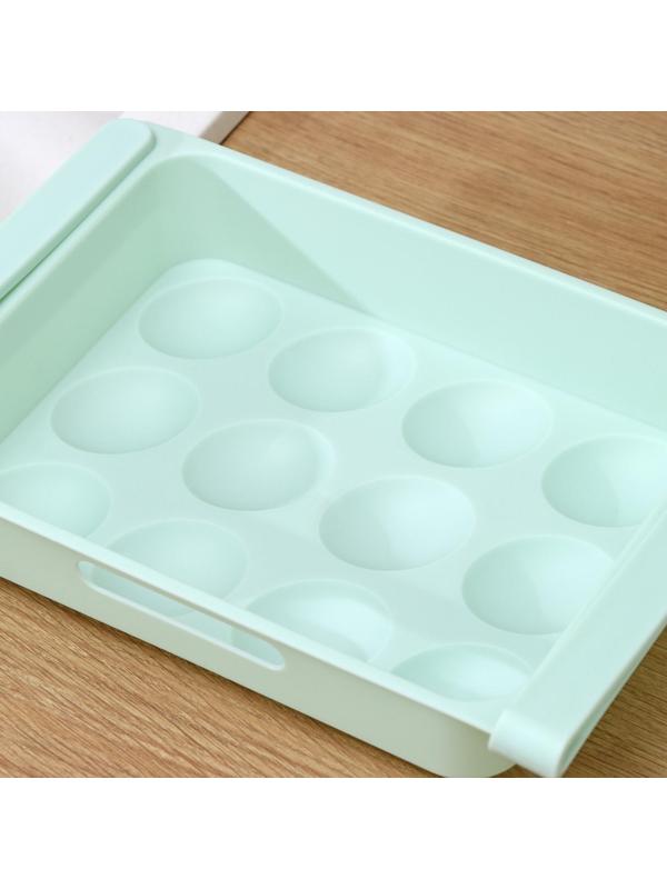 Полка для яиц в холодильник, подвесная, 12 ячеек, 26×17×5 см, цвет МИКС