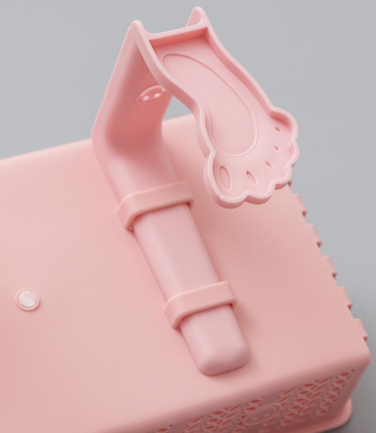 Полка для ванных принадлежностей «Колосок», 28×15×6 см, на липучках, с крючками, цвет МИКС