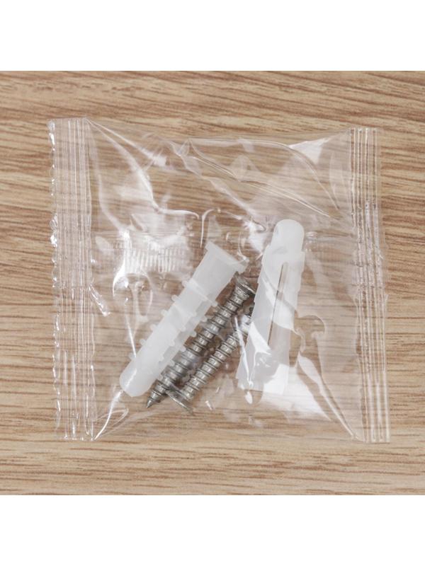 Полка подвесная, 6 крючков, 40×13,5×5,5 см, цвет чёрный, алюминий